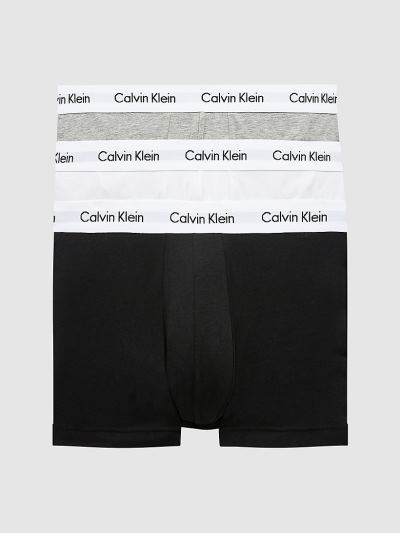 Calvin Klein Underwear HU212550 | Calvin Klein Cotton Stretch Férfi Alsónadrág Fekete / Fehér / Szür